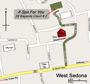 A Spa For You Sedona Day Spa & Massage Map